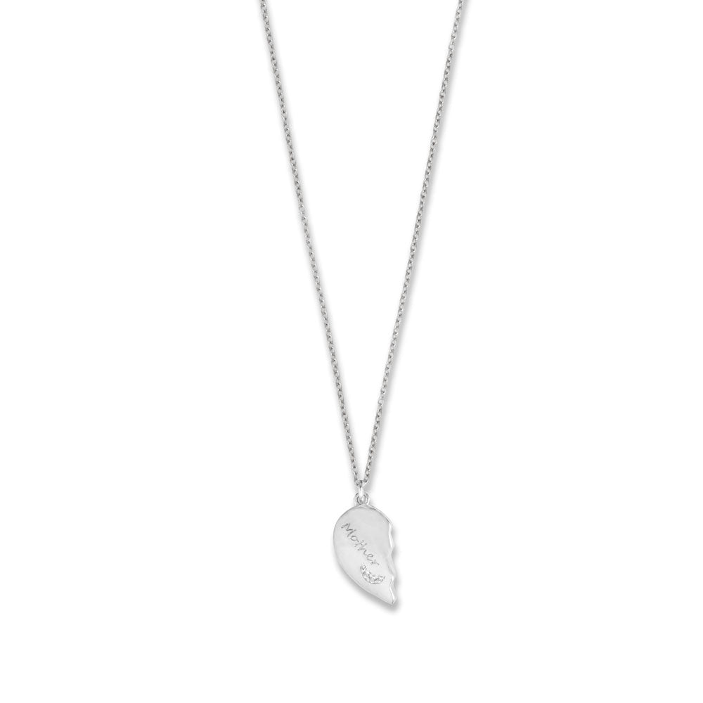 Conjunto de collar con luna y estrellas de circonita cúbica para madre e hija