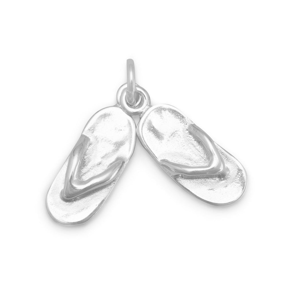 Silver or Gold 3D Movable Pair of Sandals Charm