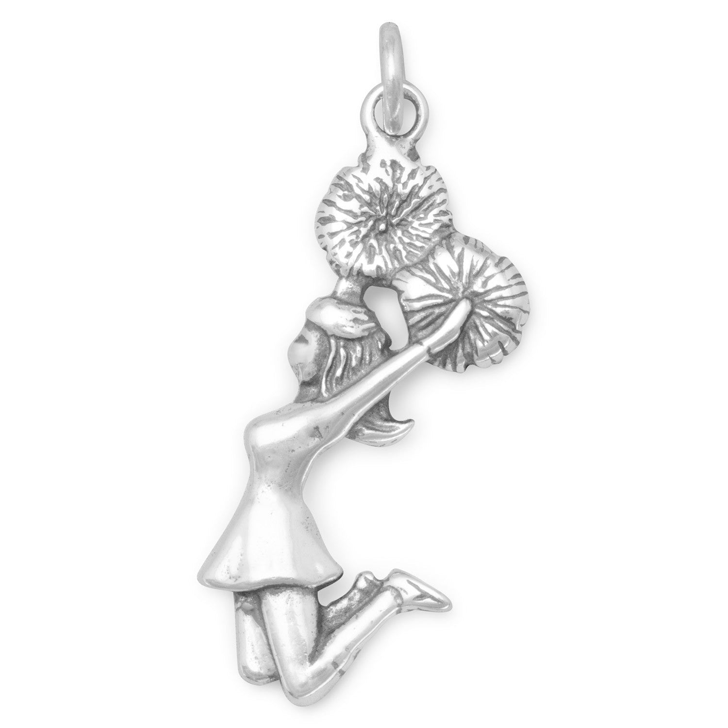 Silver or Gold Cheerleader Charm