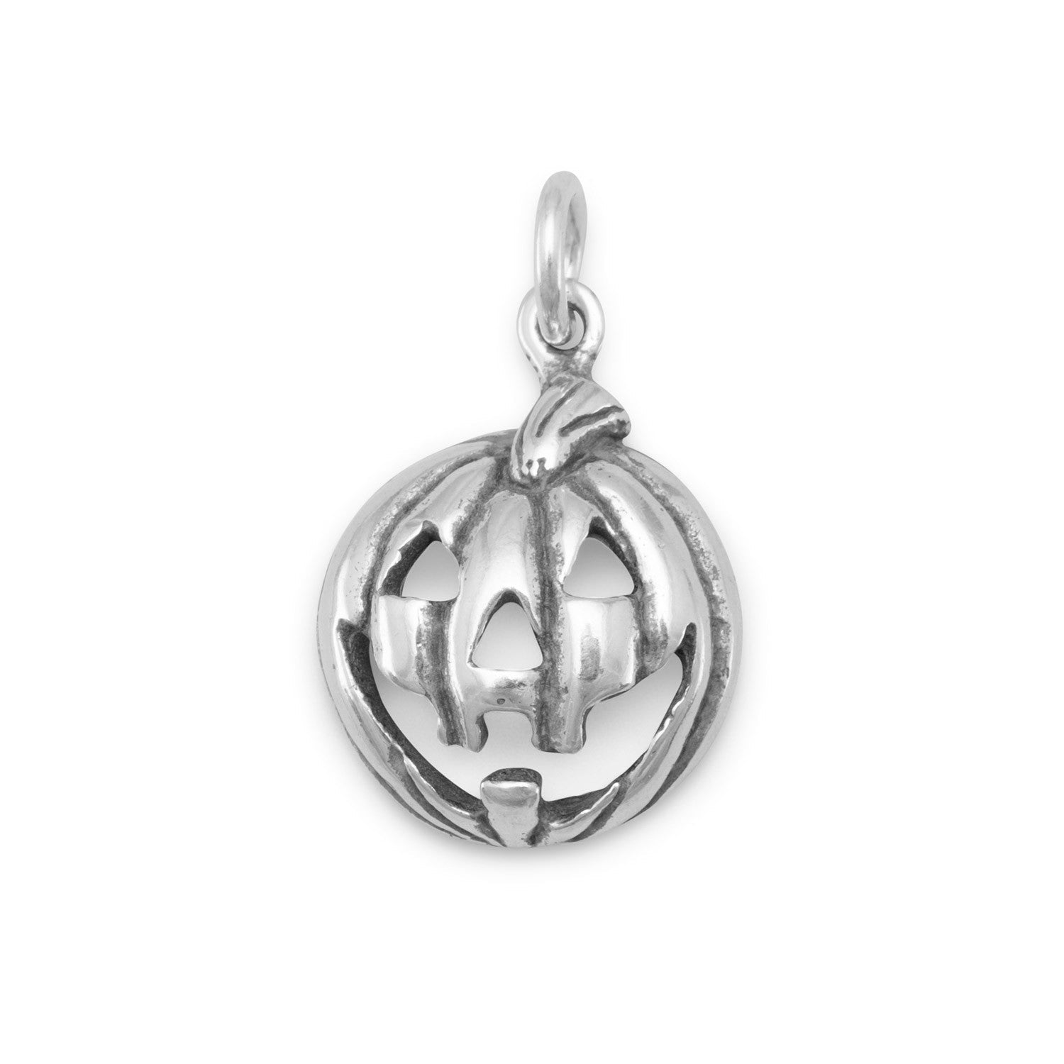 Silver or Gold Jack-O-Lantern Charm