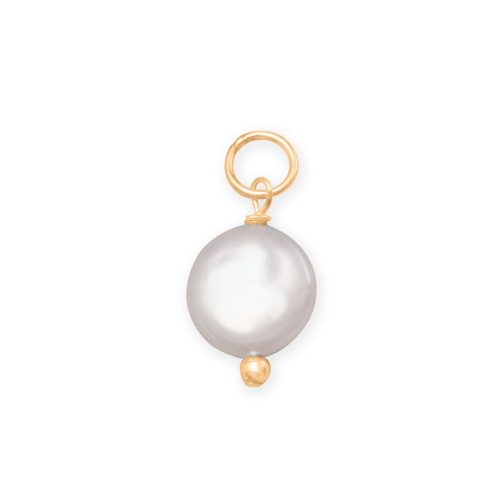 Dije de piedra natal con gema en forma de gota, relleno de oro 14/20 (enero-diciembre)