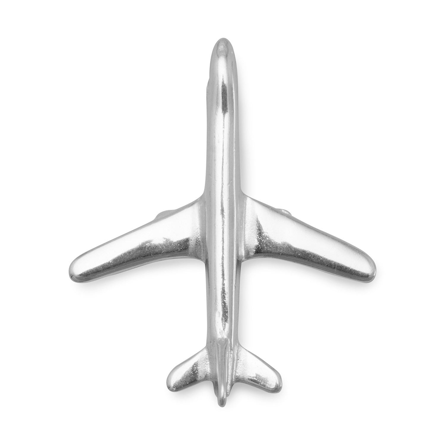 Silver or Gold 3D Jet Charm