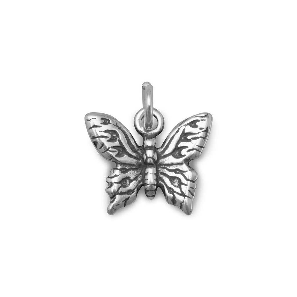 Silver or Gold 3D Butterfly Charm