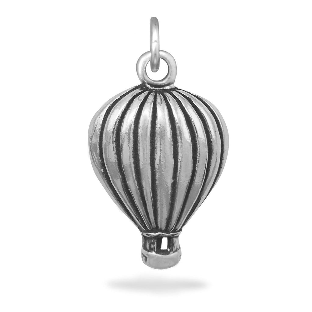 Silver or Gold Hot Air Balloon Charm