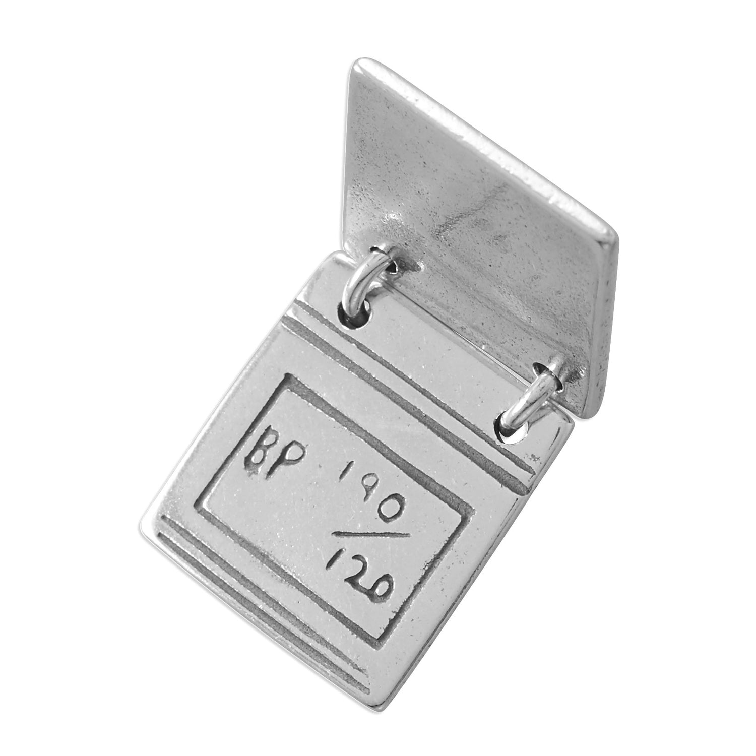 Oxidized Movable Medical Chart Charm