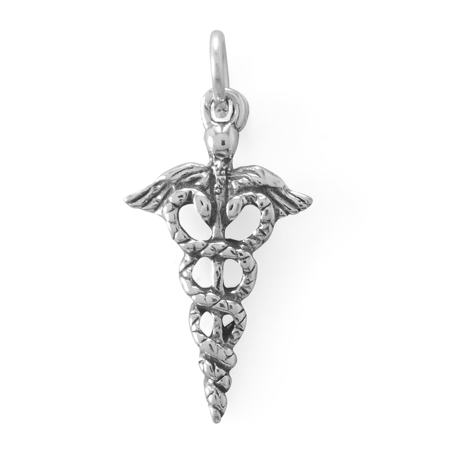 Making a Difference! Oxidized 3D Medical Caduceus Charm