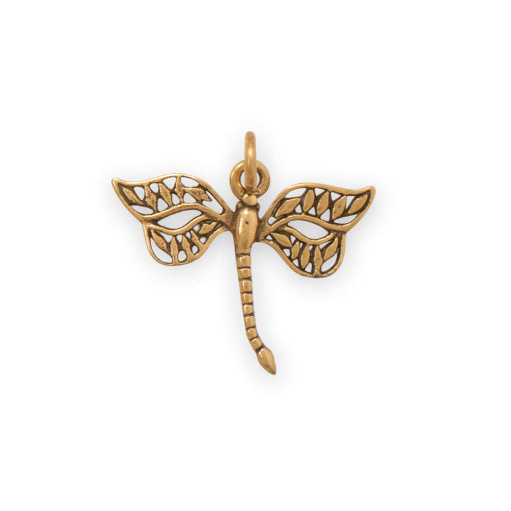 Silver or Gold Darn Cute! Dragonfly Charm