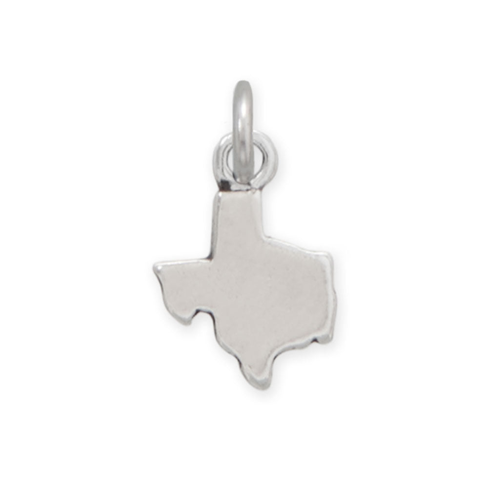 Silver or Gold Small Texas State Charm