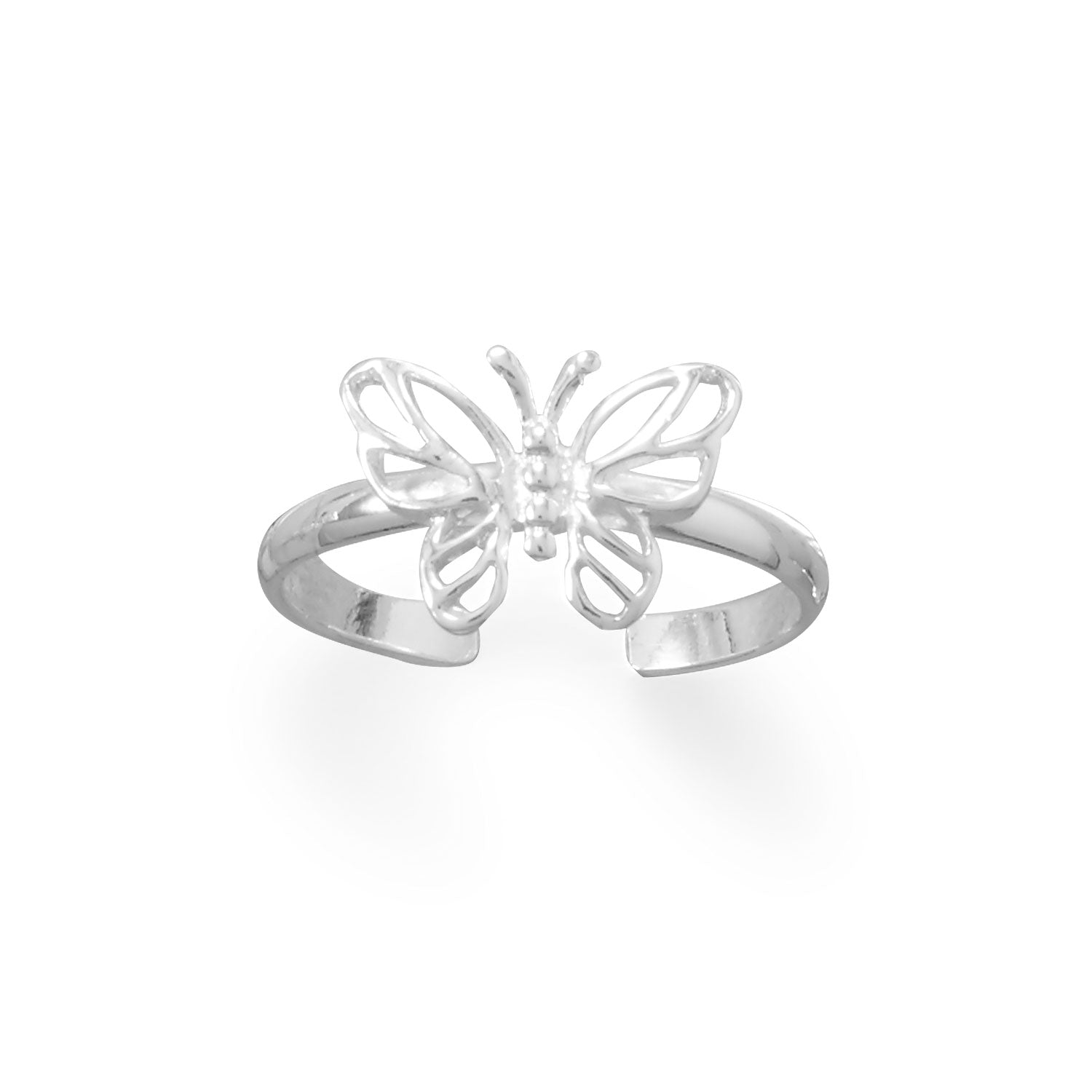 Cut Out Butterfly Toe Ring